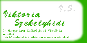 viktoria szekelyhidi business card